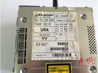 Opel CD30 Gyári Rádió. Astra H-Zafira B. Grafit. Blaupunkt .13190856