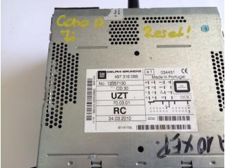 Opel CD30 Gyári Rádió. Corsa D. Ezüst. Delphi Grundig. 13357130