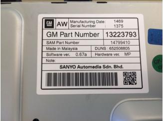 Opel Insignia DVD800 NAVI Gyári Navigáció.