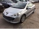 Peugeot 207 CC 1.6HDI Komplett Eleje. Motorháztető-Lökhárító-Hűtősor-Homlokfal