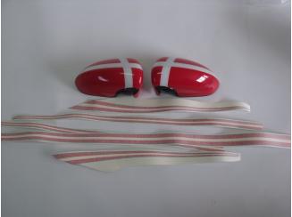 Opel Corsa D Tükörburkolat és Matricaszett.Dán Mintás GM13352357 Gyári Új