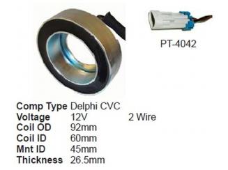 Opel Klímakompresszor Mágnestekercs.ÚJ! Delphi CVC Kompresszorokhoz.